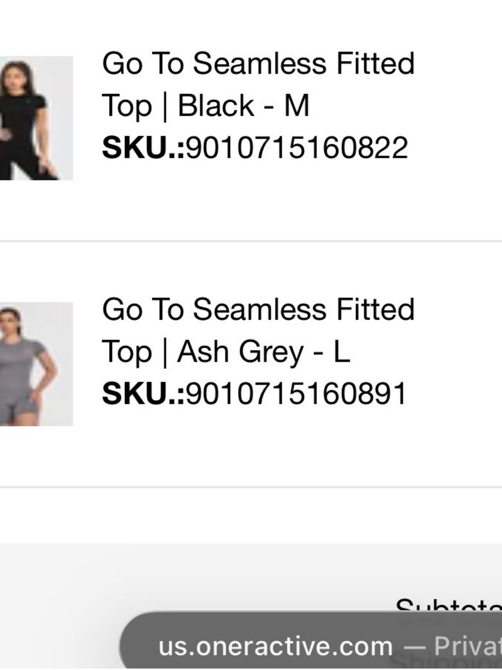 Oner Active Seamless Fitted Top in Ash Grey